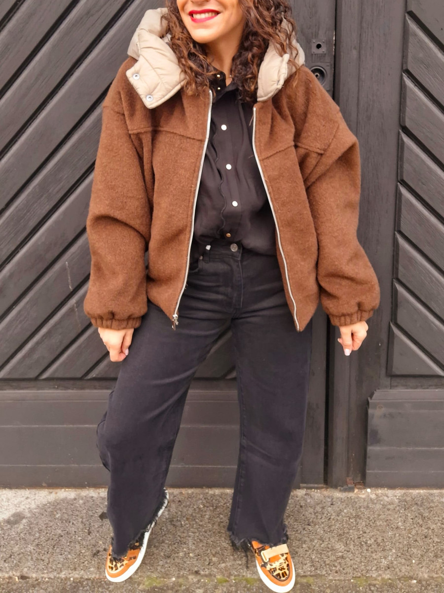 Manteau LOUNA - CHOCO 1